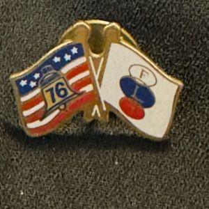 Vintage 1976 USA Odd Fellows Flag Pin- Rare